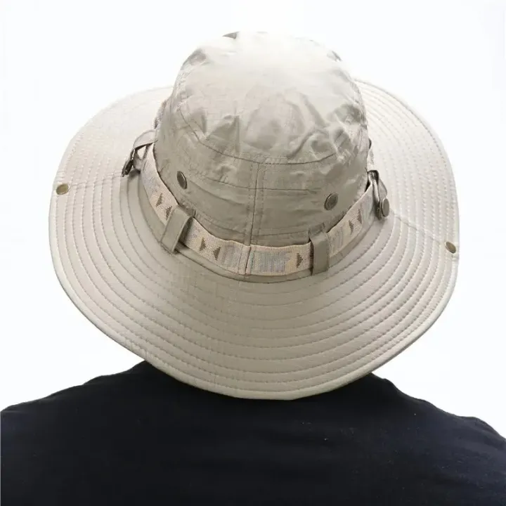 Summer%20Men%20Bucket%20Hat%20Outdoor%20UV%20Protection%20Wide%20Brim%20Panama%20Safari%20Hunting%20Hiking%20Hat%20Mesh%20Fisherman%20Hat%20Beach%20Sunscreen%20Cap%20-%20Image%203