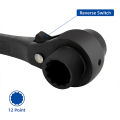 Ratchet Podger Spanner Wrench Quick Release Podger Bar Black Double Ended Socket Ratcheting Podger Scaffold Spud Wrench.