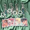 Alien Stage Handmade Matching Keychains Cartoon Figure Luka Mizi Hyuna and Ivan Phone Chain Backpack Pendant Cosplay Accesseries. 