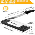 A4 Precision Paper Photo Trimmers Guillotine Cutter For Photo Labels Paper Cutting Tool with R4 Corner Rounder Cutting Board.