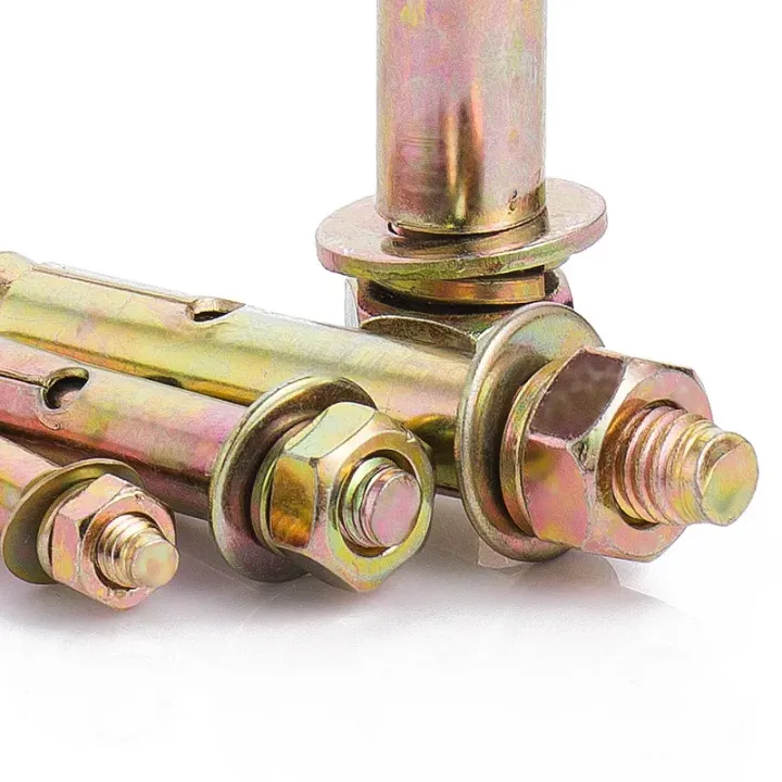 20pcs%20Heavy%20Duty%20Expansion%20Bolt%20Anchor%20Plasterboard%20Yellow%20Zinc%20Plated%20Fix%20Bolts%20M6%20Sleeve%20Wall%20Anchor%20for%20Concrete%20-%20Image%206