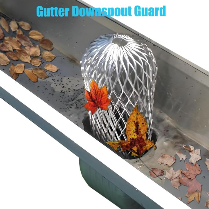 Gutter Trape 8Pcs/set Metal Aluminum Filter Mesh Gutter Leaf Debris Mud Trap Guards ...