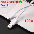 100W Fast Charging USB Type-C Data Cable | Durable PVC | Quick Charge & Data Transfer Cable. 