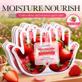5 Pairs SADOER Strawberry Hand Mask Niacinamide Moisturizing Anti-aging Exfoliating  Hand Spa Gloves For Dry Skin. 