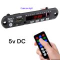 5v DC Bluetooth MP3 Player with Remote Control Audio Module Support AUX TF USB FM Radio For Car Accessory. 