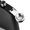 LMETJMA Matte Black Hip Flask for Liquor Stainless Steel Leak proof with Funnel Flask set Drinking Whiskey Flask KC0454.