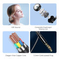 Essager 3.5mm In Ear Wired Headphone With Microphone For Redmi Computer PC Tablets Smartphone Headset Earphone.