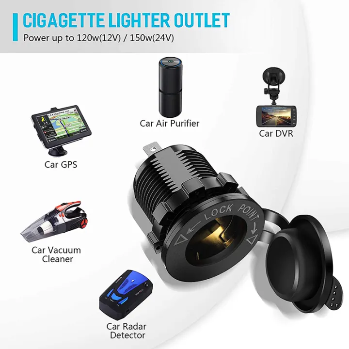 12V/24V%20Car%20Cigarette%20Lighter%20Socket%20Waterproof%20Marine%20ATV%20RV%20Cigarette%20Lighter%20Plug%20Socket%20Power%20Supply%20Socket%20Outlet%20Adapter%20-%20Image%204