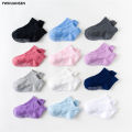 6/12 Pairs/lot 0-5 Yrs Cotton Children's Anti-slip Boat Socks For Boys Girl Low Cut Floor Kid Sock With Grips Polka Dot.