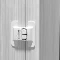 2pcs Refrigerator Lock Kids Security Protection Anti-Open Water Dispenser Locker Buckle Home Furniture Cabinet Door Safety Locks. 