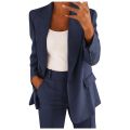 Women's Blazer Top Elegant Solid Long Sleeves Jacket Suit Jacket Business Fashion Spring Tracksuit Office Lady Blouse Coat Tops. 