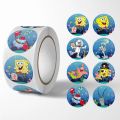 500PCS SpongeBob SquarePants Stickers Cartoon Anime Figure Image Kawaii Cup Luggage Stationery Decoration Toys Sticker Kid Gifts. 