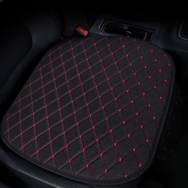 New Linen Car Seat Cushion Car Front Seat Cushion, Seat Back Cushion
