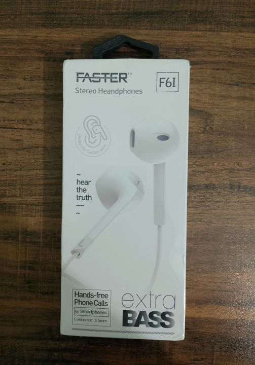 Faster F61 Stereo Handsfree - Faster Headphones - Handsfree
