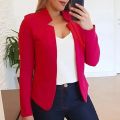 Spring Women Blazer Jacket 2024 Female Long Sleeve Thin Coat Open Stitch Blazer OL Womens Basic Jackets and Coats Femme Tops. 