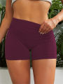 Women High Waist Butt Lift Sports Short Pants High Stretch Qyuick-Drying Breathable Yoga Shorts Athletic Tights. 