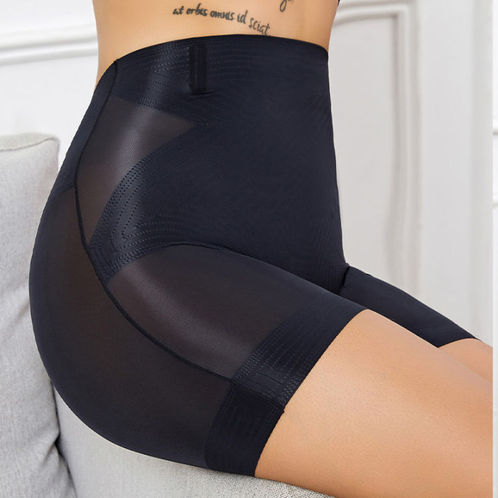 Flarixa%20Seamless%20High%20Waist%20Shorts%20Panties%20For%20Women%20Tummy%20Control%20Hip%20Lift%20Ice%20Silk%20Safety%20Pants%20Underwear%20Boyshorts%20Boxer%20-%20Image%206