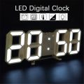 Electronic Digital Wall Clock Living Room Bedroom Decoration Decor Watches Home and Decoration Led Modern Alarm Interior Desk. 