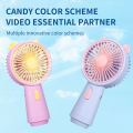Cartoon Ear Mini Handheld Fan with Light – 3-Speed Summer Kids Electric Fan & Activity Gift | USB Rechargeable.