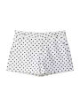 Womens Polka Dot 2 Piece Set Casual Stand Collar Long Sleeve Crop Top And High Waist Shorts Outfit Spring Fashion Streetwear.