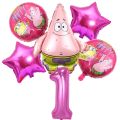 6Pcs SpongeBob SquarePants Patrick Star Balloon set Birthday Party Balloons Helium Ballons Boy Girl Baby Shower Party Supplies. 
