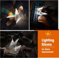 LED Half Finger Glove for Men Women Outdoor Waterproof Night Fishing Bait Cycling Running Flashlight Durable Fingerless Gloves.