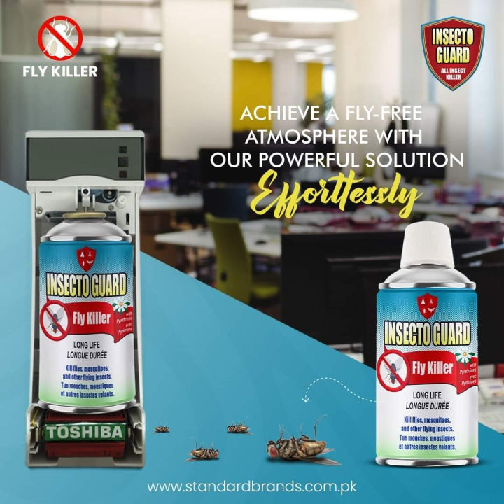 Insecto Guard Fly Killer Spray – Hygient Termite Control ready to use spray 250ml Advanced Protection for Bakeries, Shops & Homes (Made in Spain) olny 250ml can