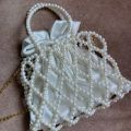 Handmade Pearl Beaded Bag – Elegant Design, Artisanal Craftsmanship, Women's Fashion Accessory. 