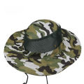 Fishing UV Protection  Mesh Bucket Hats Wide Brim Beach Hat Breathable Hunting Climbing Hiking Hat Outdoor Men Sun Hat. 