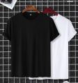 100% Cotton 2 Pic T-Shirt Balak And white For Mans. 