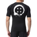 Graphic Short Sleeve Compression Shirt for Men Summer Athletic Quick Dry Tshirt Gym Workout Running Tees Tops Sporty Baselayers.