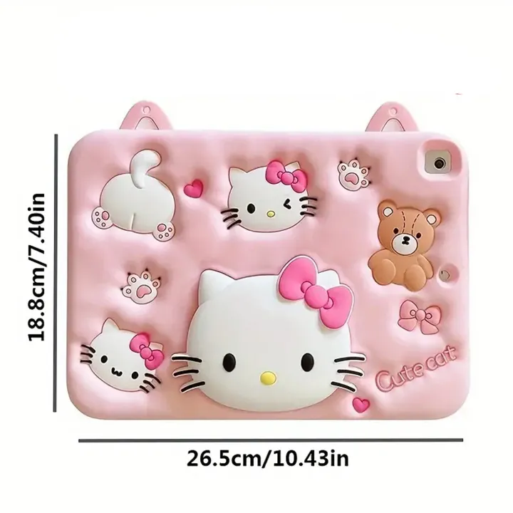Sanrio%20Hello%20Kitty%20Silicone%20Tablet%20Case%20-%20Soft,%20Cute,%20and%20Durable%20Protective%20Cover%20iPad%2010.2%20Inch%207/8/9th%20Generation%20-%20Cartoon%20-%20Image%208