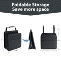 Multi function PU Leather Car Seat Back Storage Bag for Renault Clio Laguna Megane Duster Tissue Cup Holder Garbage Pocket.