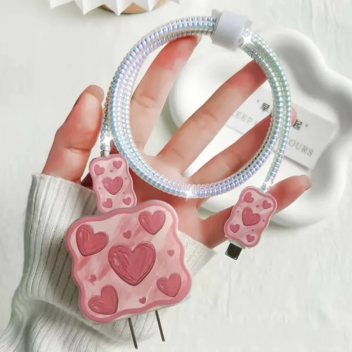 Cute%20Charging%20Protection%20Case%20Cover%20For%20iPhone%2015%2014%2013%2016%20Pro%20Max%2018w/20w%20Charger%20Protector%20Cable%20Organiser%20Data%20Winder%20Sleeve%20-%20Image%203