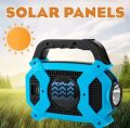 Solar Rechargeable Flashlight - Multifunction torch -Solar Rechargeable Flashlight - 4 in 1 Functions - Solar Rechargeable - Best Backup Best in Blue Green Colour Bright Light Flash Light Matt Finishing Side Lights. 