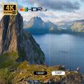 WUDUNG V1 Smart Projector 4K 1080P 500ANSI Android13 Media Center Amlogic 950S Quad Cortex-A53 WiFi6 BT5.0 HDR10+ Projector. 