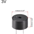 10PCS 12MM*8.5MM 12085 Passive Buzzer 42R Resistance 3V 5V 9V 12V in Common Use Mini Piezo Buzzers Kit, for Arduino. 