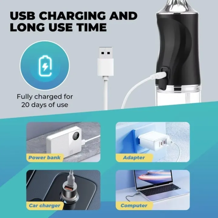 Oral%20Irrigator%20Portable%20USB%20Rechargeable%20Dental%20Water%20Flosser%20Water%20Jet%20Floss%20Tooth%20Pick%204%20Jet%20Tip%20220ml%203%20Modes%20IPX7%20Waterproof%20-%20Image%202