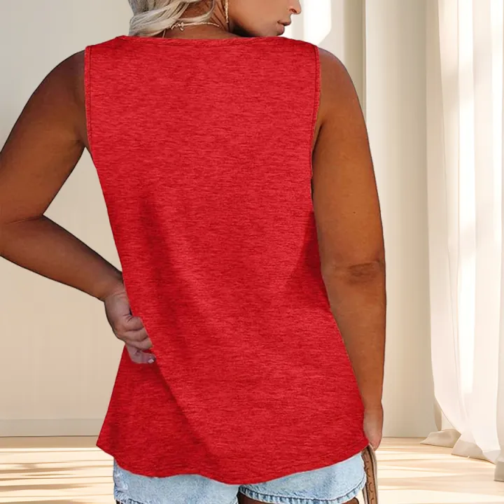 Women'S%20Plus%20Size%20Casual%20Tank%20Top%20with%20Button%20Detail%20-%20Sleeveless,%20Solid%20Color,%20Stretchy%20Fabric,%20Crew%20Neck,%20Oversized%20Fit%20for%20Su%20-%20Image%205