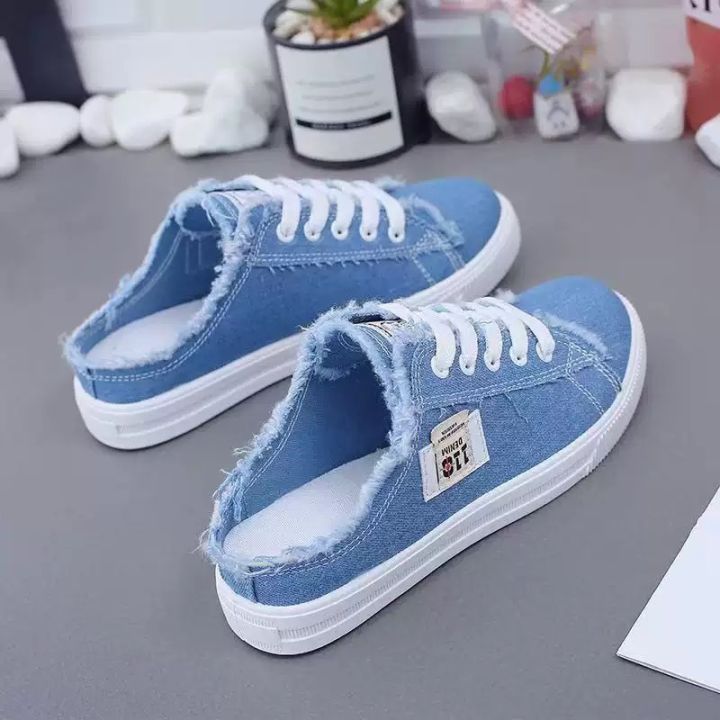 2026 Spring Summer Women Canvas Sneaker Low Top Denim Sneakers Ladies Lace-Up Flat Canvas Board Shoes Female Sapatos Femininos