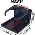 VIKEFON Car Beverage Holder Car Multi-Function Storage Rack Cola Cup Holder Beverage Holder Folding Cup Holder With Screws.