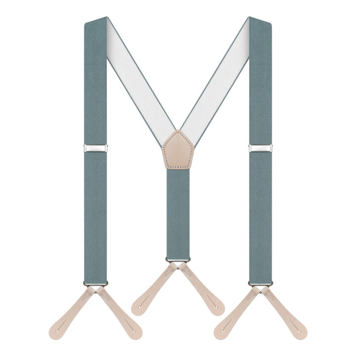 Suspenders for men Fashion Button End Work Suspenders for Men -  Adjustable braces  - Y Shape 1.4In