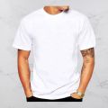 Export quality European standard men's Cotton T-Shirt Solid Color Short Sleeve Tops – Casual & Comfortable for Daily Wear. 