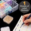 14pcs in 1 Set Beaded Storage Box Nail Art Jewelry Earring Seed Beads Storage Bottle DIY Diamond Painting Rhinestone Craft.