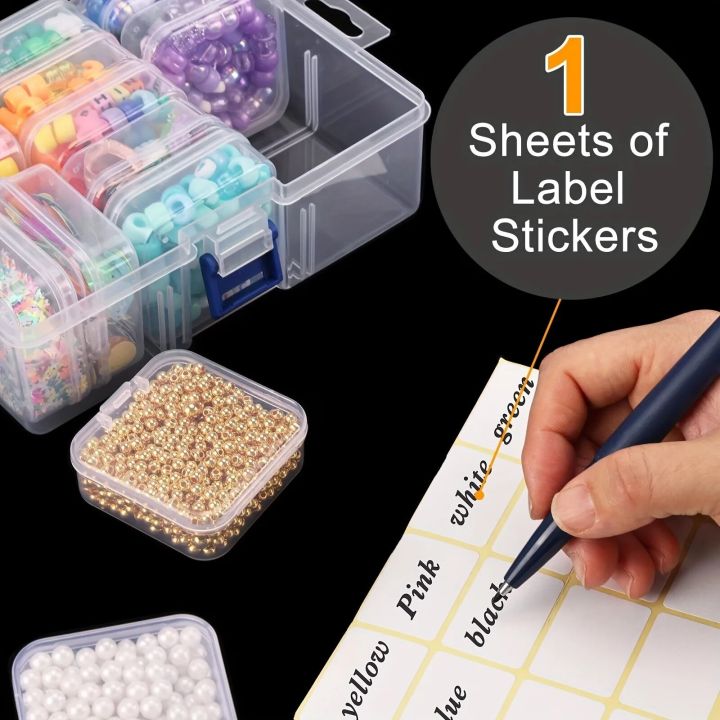 14pcs%20in%201%20Set%20Beaded%20Storage%20Box%20Nail%20Art%20Jewelry%20Earring%20Seed%20Beads%20Storage%20Bottle%20DIY%20Diamond%20Painting%20Rhinestone%20Craft%20-%20Image%202