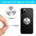 Thin Metal Plate For Magnetic Car Phone Holder Iron Sheet Sticker Disk For Magnet Tablet Desk Phone Car Stand Mount Round Holder. 