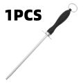 1PC Sharpener Rod Carbon Steel Knife Durable Easy-to-use with Non-Slip Handle Sharpening Blade Rod Knife Kitchen Tools. 