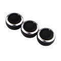 AC Heat Control Switch Knobs for Kia Rio  3pcs/set Air Conditioning Switch Knob Aluminum Alloy Auto Car Accessories. 