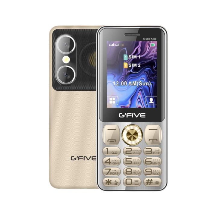 Gfive Music King - 2.8 Inch Display - 3500mAH battery - Type C Charging Support - Dual sim - PTA approved - Auto Call recording - 1 year brand warranty