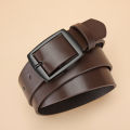 New Luxury Belt for Men PU Leather Belt Metal Pin Buckle High Quality Famous Brand Designer Waist Strap Belt for Jeans Plus Size.